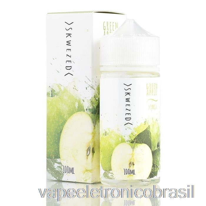 Vape Eletrônico Maçã Verde - E-líquido Skwezed - 100ml 6mg